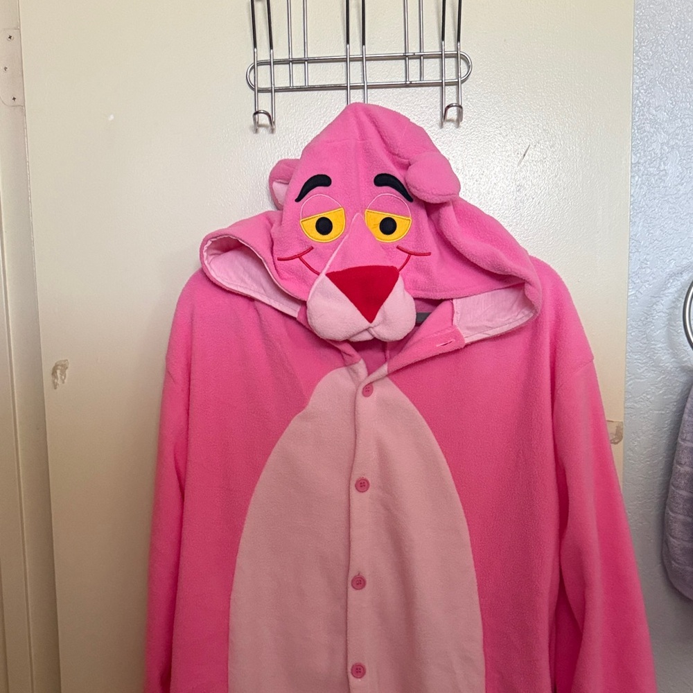 Pink Panther Hooded Onesie